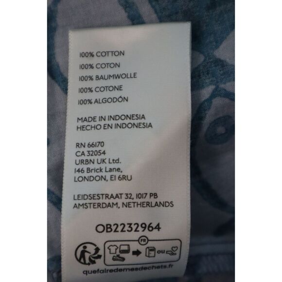 BDG x Urban Outfitters Sz Sm. Blue Eva Tie-Front Ruched Strap Trapeze Mini Dress - Picture 6 of 11